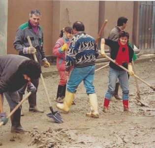 Clean-up efforts post flood, reconstruction of a school Image 8