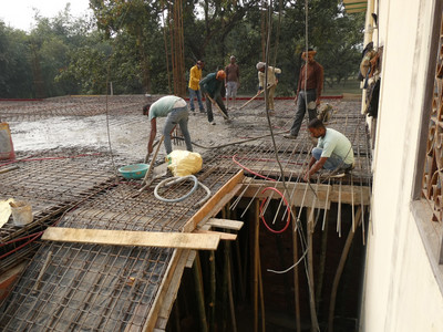 Errichtung eines Kinderheims in Sakraili, Bihar Bild 3