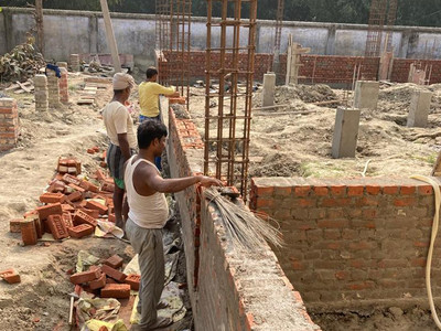 Errichtung eines Kinderheims in Sakraili, Bihar Bild 5
